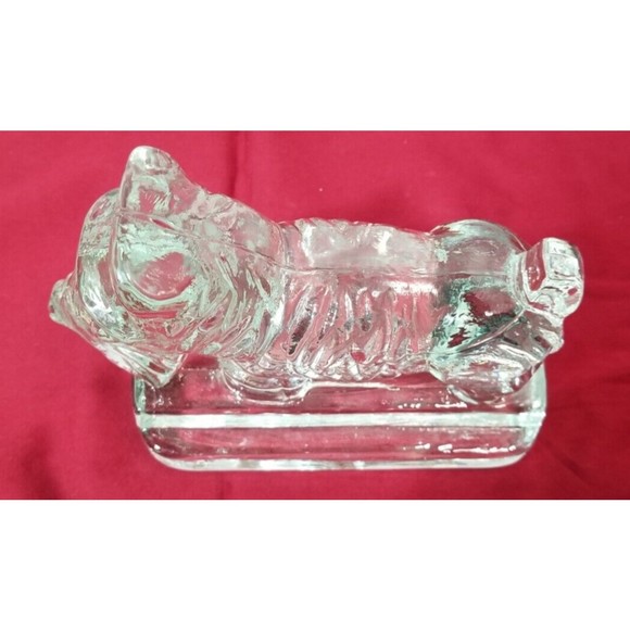 Vintage~Pair of Glass Scottie Bookends~SO CUTE~Could Also Use as Paperweights - Picture 4 of 7